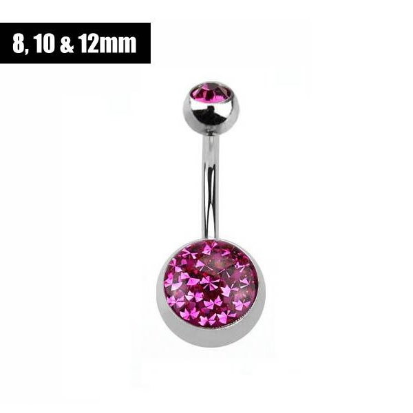 Bauchnabelpiercing Hot Pink