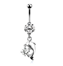 Bauchnabelpiercing Delfin