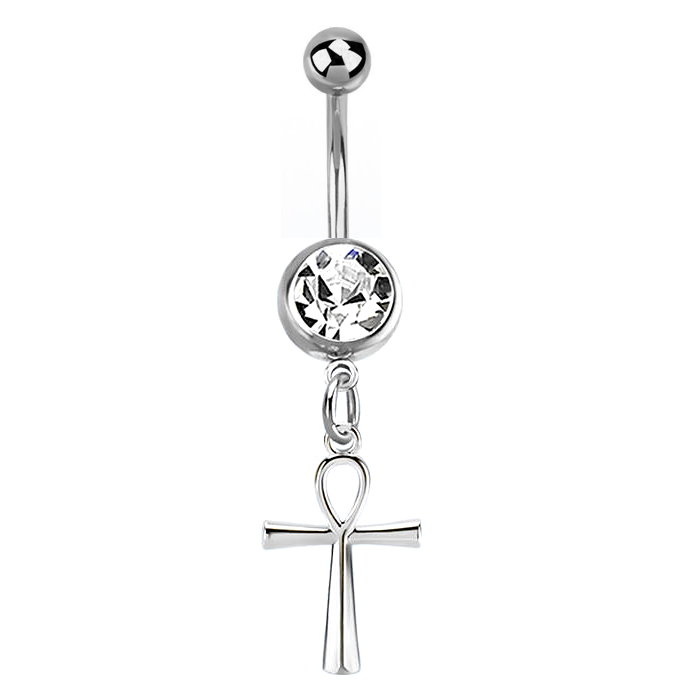 Bauchnabelpiercing Ankh