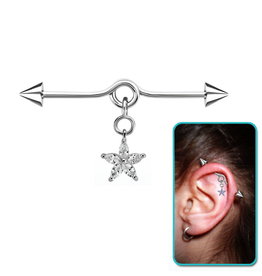 Industrialpiercing 38 mm