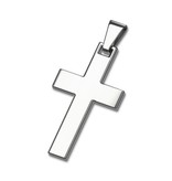 Edelstahlanhänger mit einfachen Kreuz