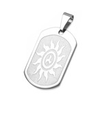 Edelstahl Dog Tag Sonne