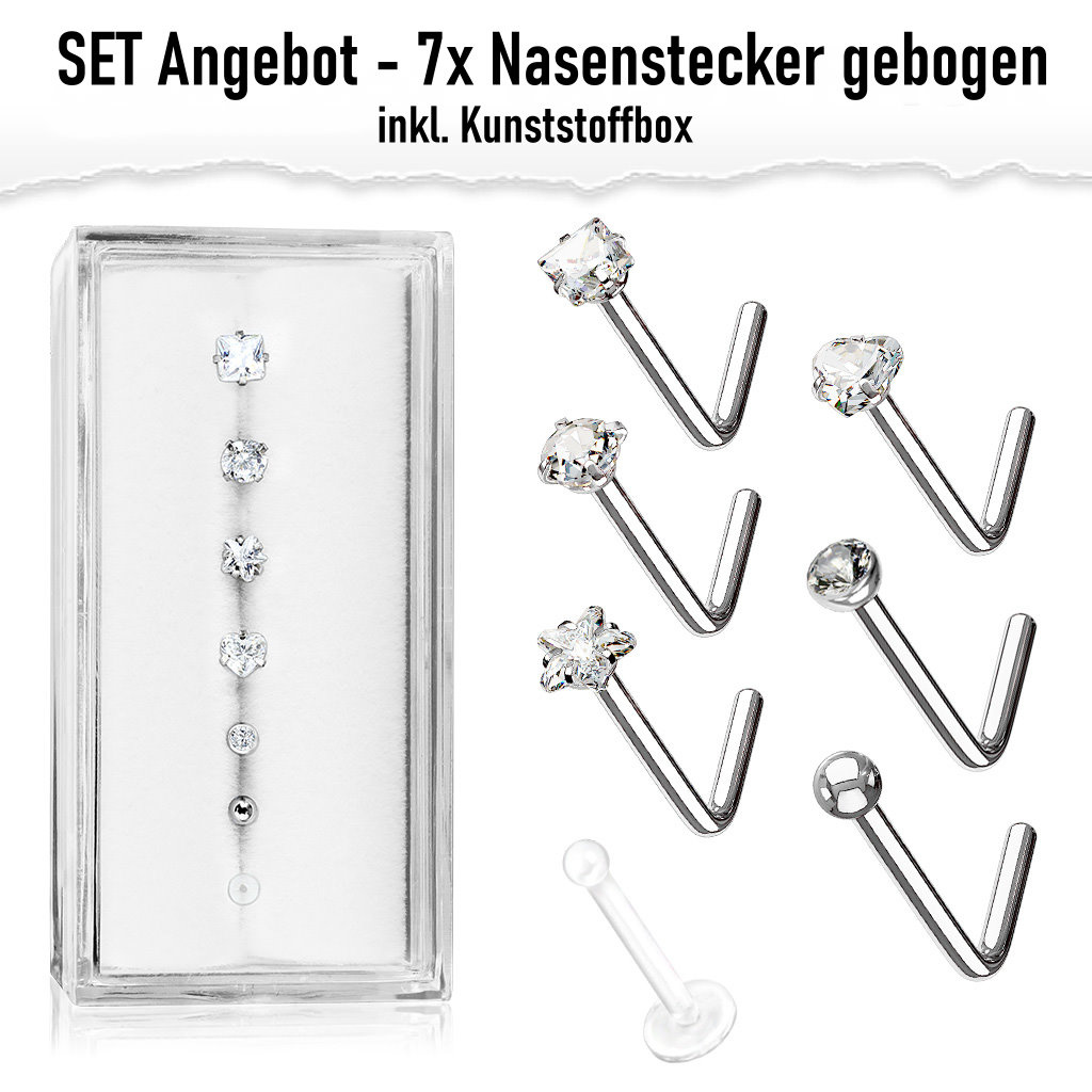 7er Nasenstecker Set Angebot