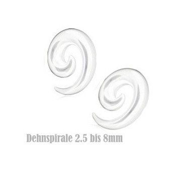 Dehnungsspirale in Clear