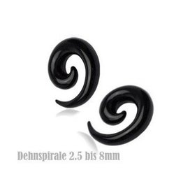 schwarze Dehnspirale