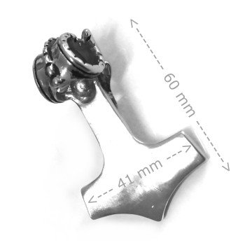 Thors Hammer Halskette aus Edelstahl