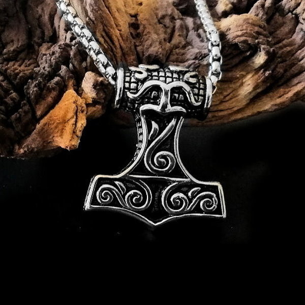 Halskette Thors Hammer - Mjölnir aus Edelstahl