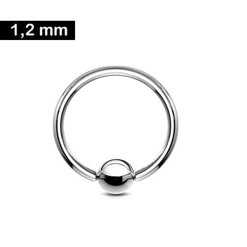 1,2 mm Lippenpiercing mitte Ring