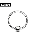 1,2 mm Lippenpiercing mitte Ring