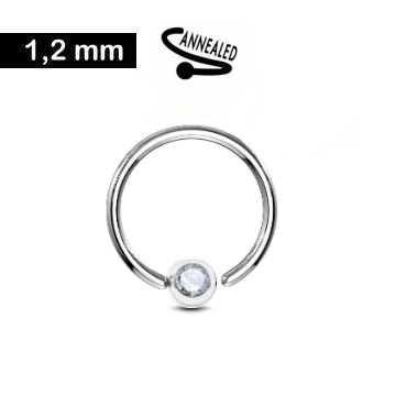 1,2 mm Piercing Ring zum aufbiegen