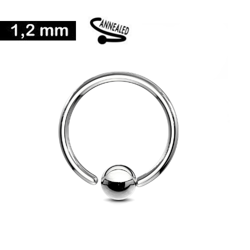 Piercing Ring mit Spiralverschluss - 3 Größen