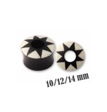 Ohr Plug aus Horn 10mm bis 14mm