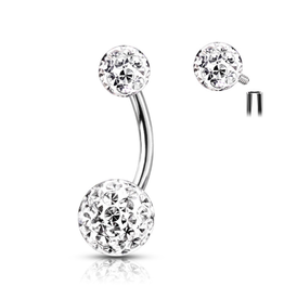 Bauchnabelpiercing  Kristall