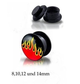 Acryl Plug Flamme