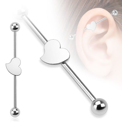 38mm Industrial Piercing Herz