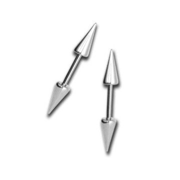 1,6mm Piercing Barbell mit Kegeln
