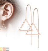 Durchzieher Ohrringe Rosegold