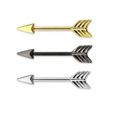 1,6 x 12 mm Nippel Piercing Pfeil