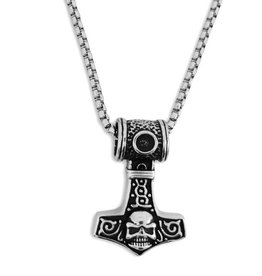 Thors Hammer mit Totenkopf