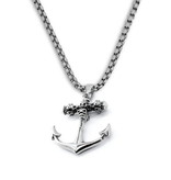 Anker Kettenanhänger mit Totenkopf