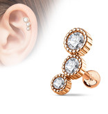 Helix & Tragus Piercing gold oder rose