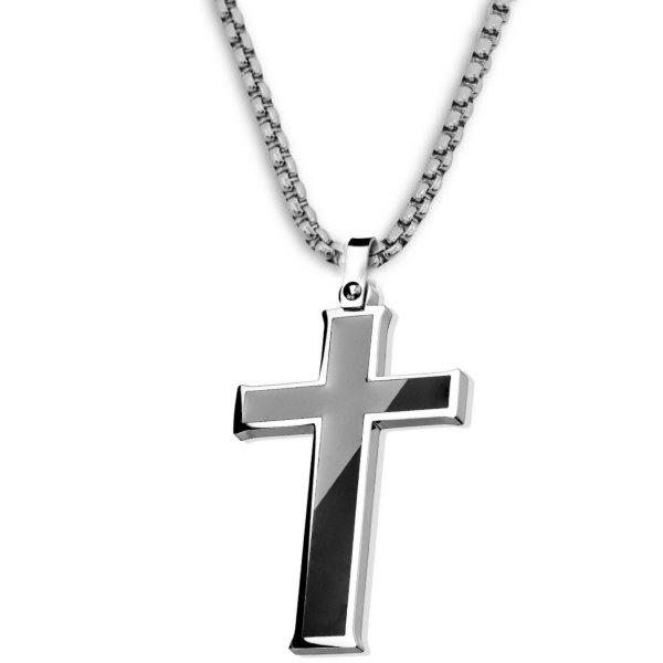 Kreuz Anhänger Stahl