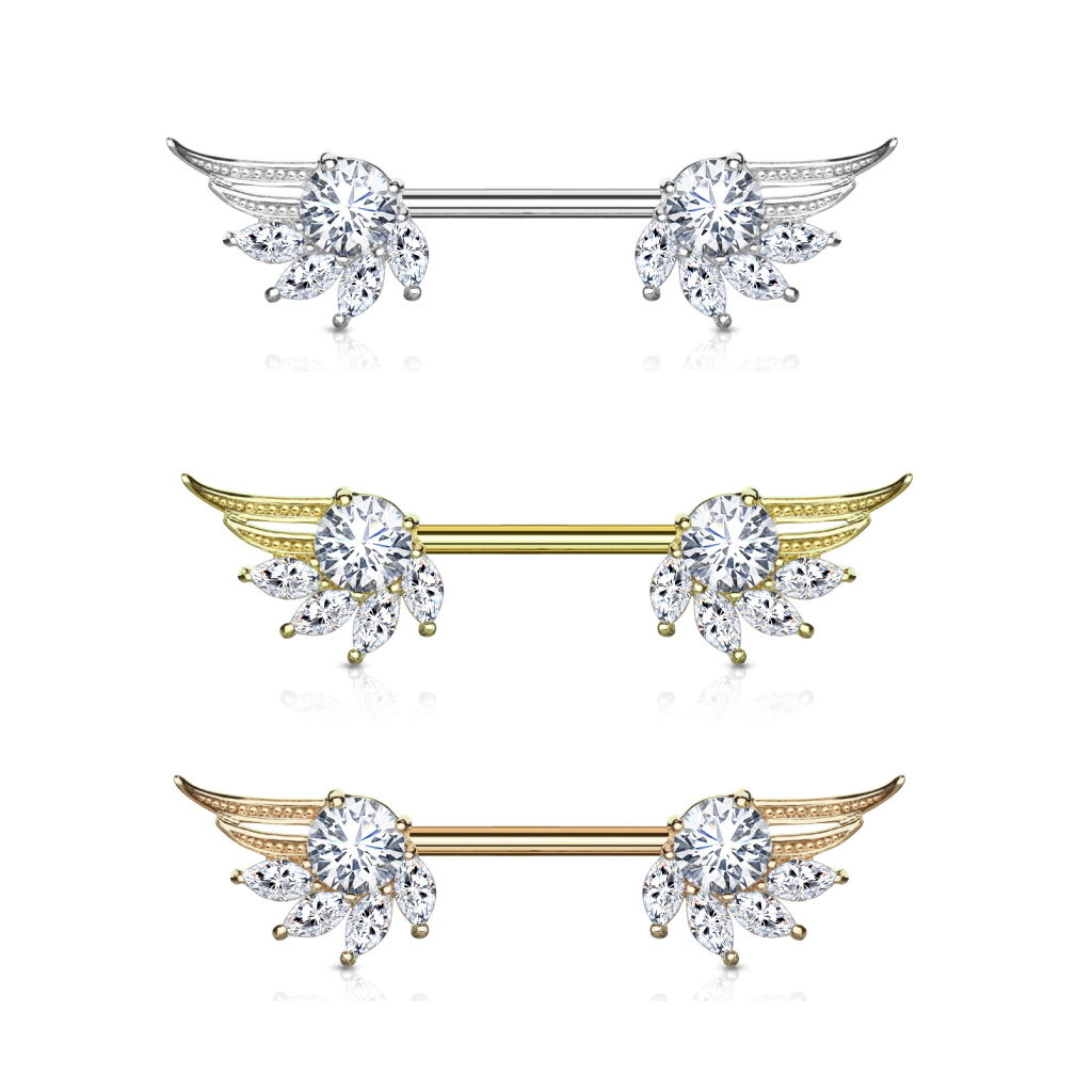 Nippelpiercing Flügel