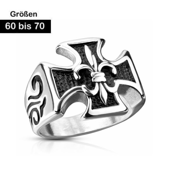 Edelstahl Ring für Herren