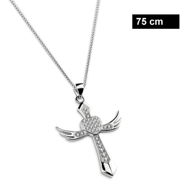 Damen Edelstahl Anhänger Kreuz