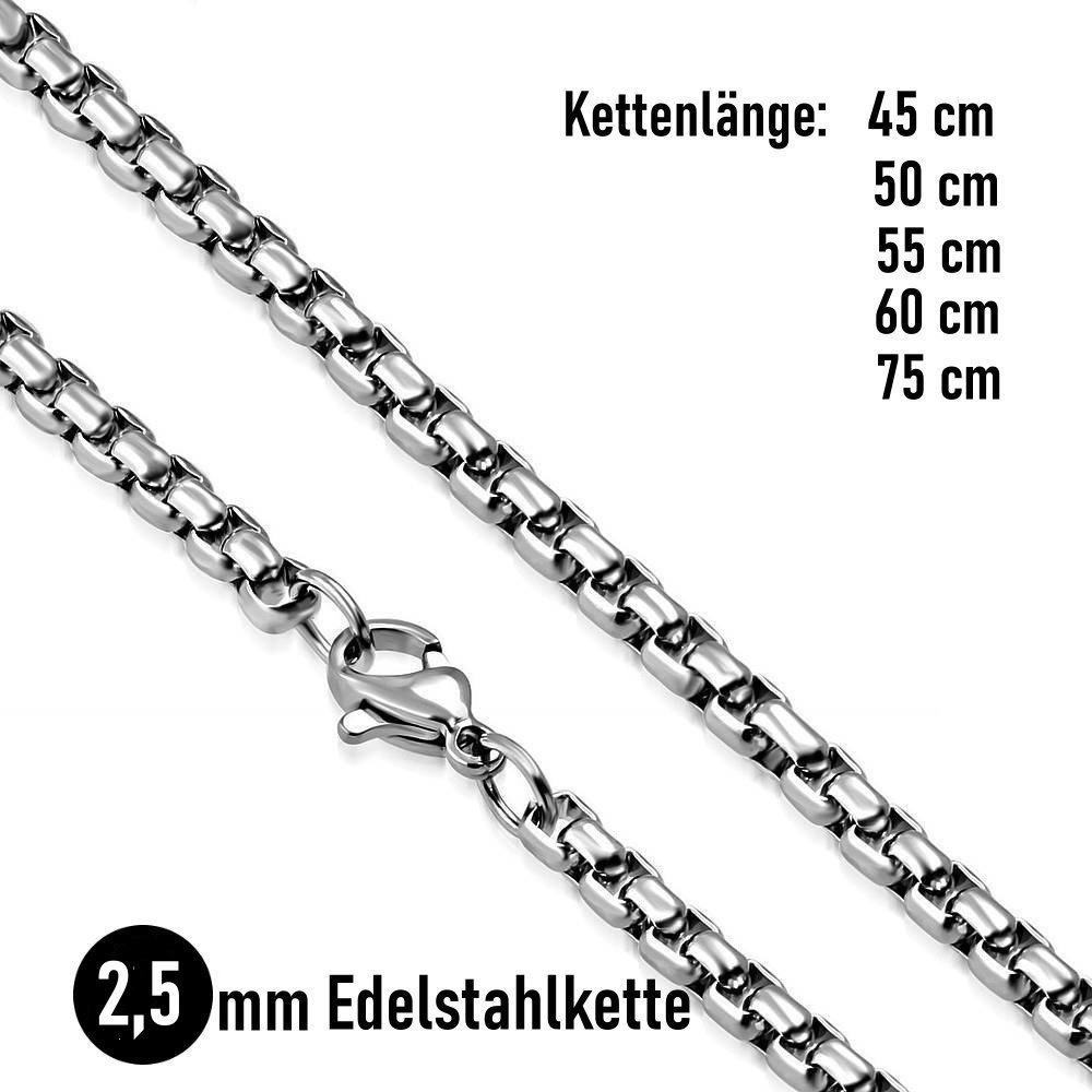 Edelstahlkette mit Engelsanhänger