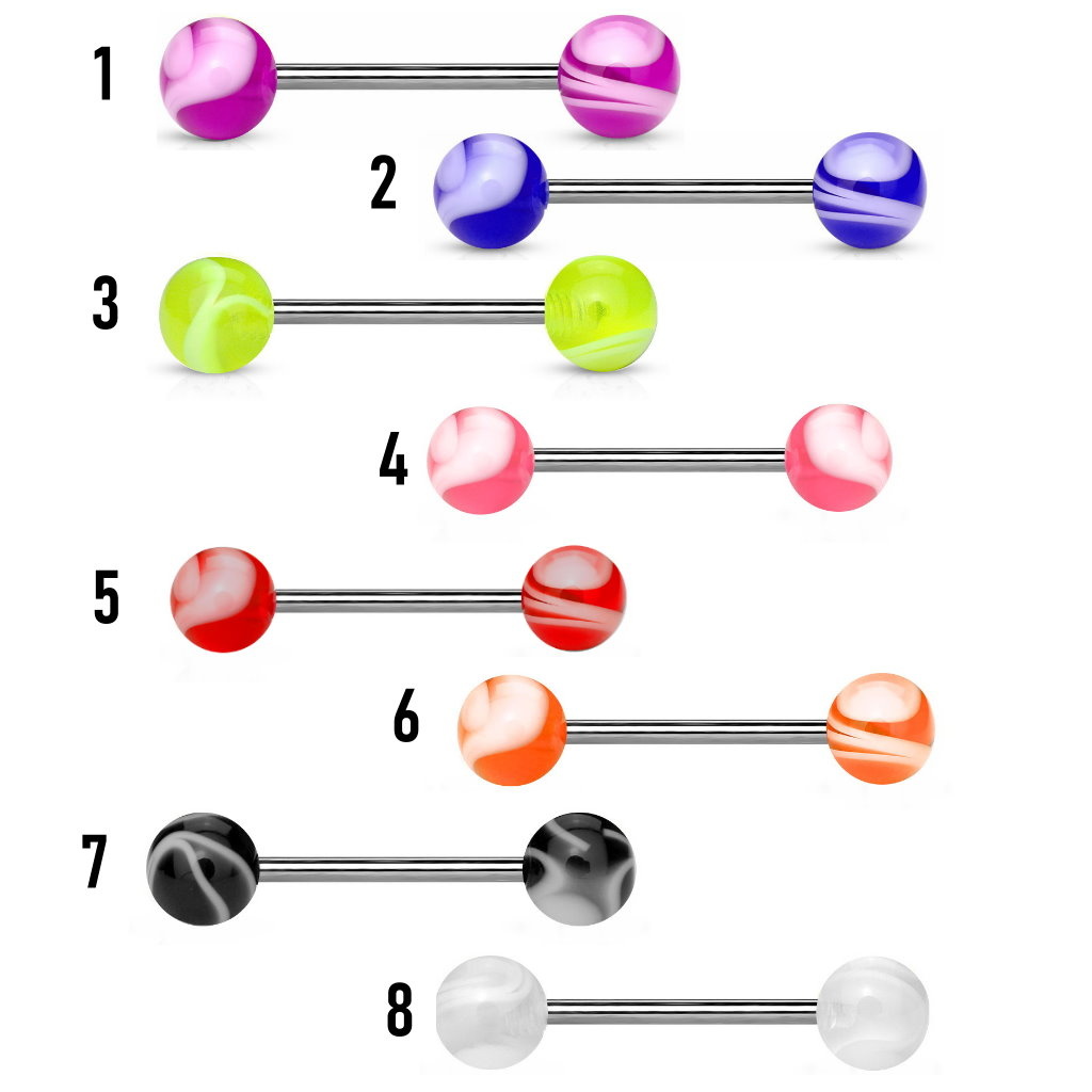 UV Zungenpiercing