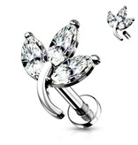 Helix & Tragus Piercing Blatt – Chirurgenstahl 316L