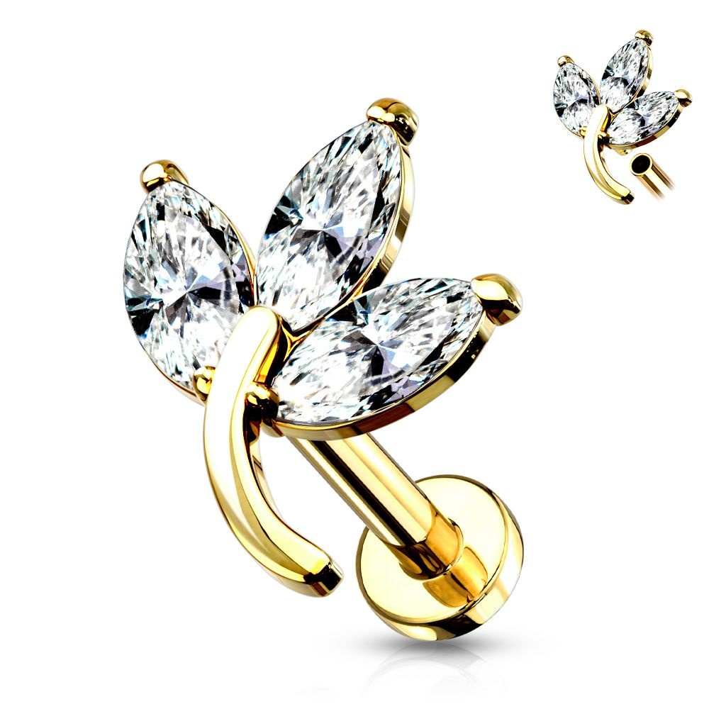 Helix & Tragus Piercing Blatt – Chirurgenstahl 316L
