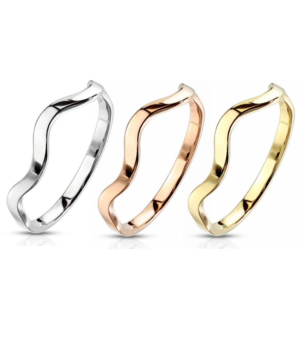 Damenring wellenförmig