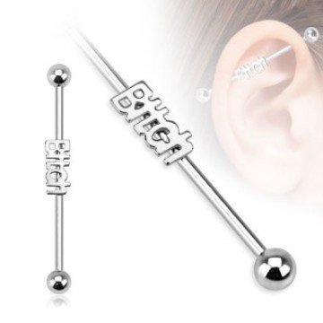 Industrial Barbell Piercing