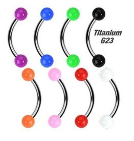 1,2 x 8 mm Titan Barbell