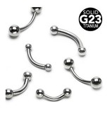 1,6 mm Titan Banane mit Kugeln