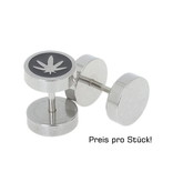 Fake Plug mit Hanfblatt