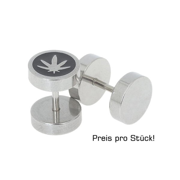 Fake Plug mit Hanfblatt