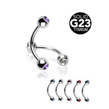 Titanium Piercing für Augenbraue