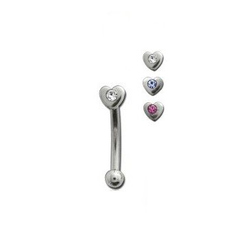 Augenbrauen Piercing Herz