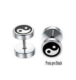 Ohrstecker Fake Plug Yin und Yang