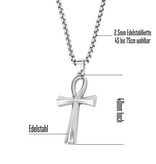 Ankh Kreuz Anhänger aus Edelstahl