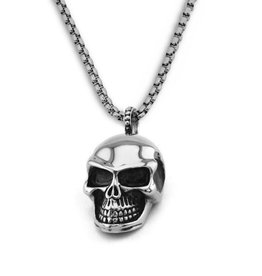 Edelstahlanhänger Totenkopf