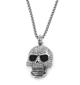 Glitzer Totenkopfanhänger