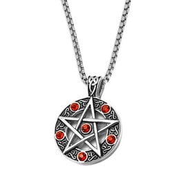 Pentagramm Edelstahlanhänger