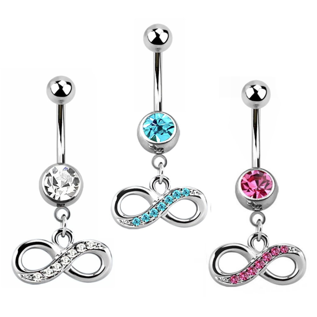 Infinity Bauchnabelpiercing - 3 Farben wählbar!