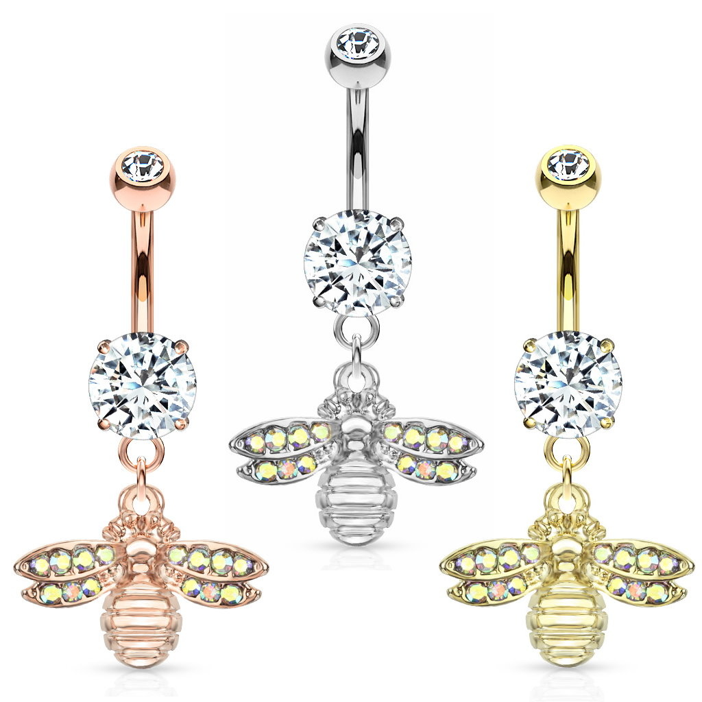Bauchnabelpiercing  Biene