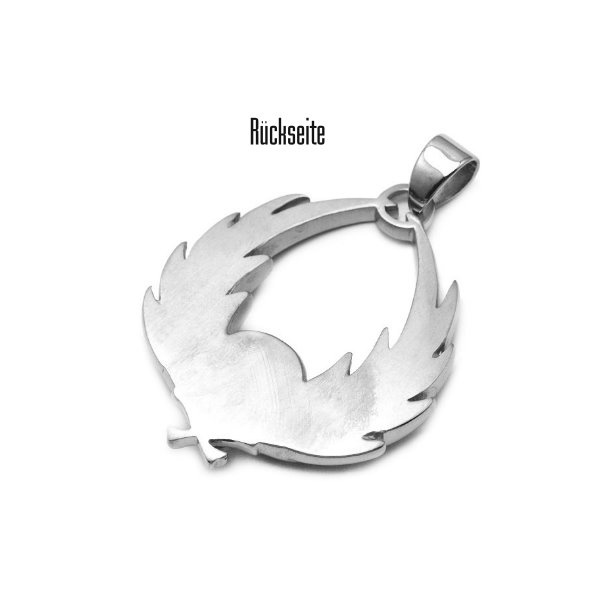 Anhänger Totenkopf mit Flügel