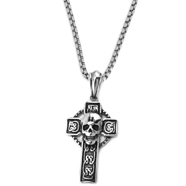 Kreuzanhänger Totenkopf